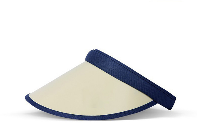 여성용 어반플렉스 썬캡 바이저 골프 모자, 네이비 + 화이트, 1개