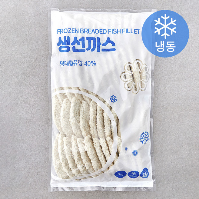 랜시 중국산 생선까스 (냉동), 3kg, 1개