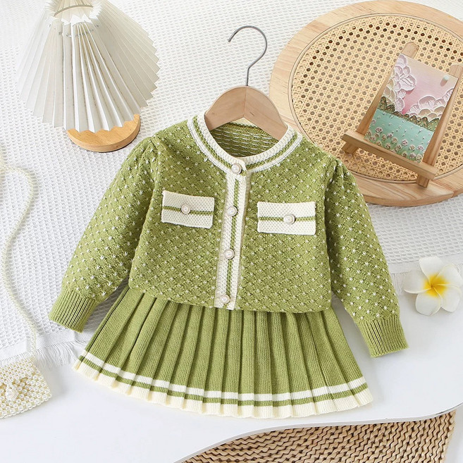 아르베 여아용 하트롱 상하의 세트