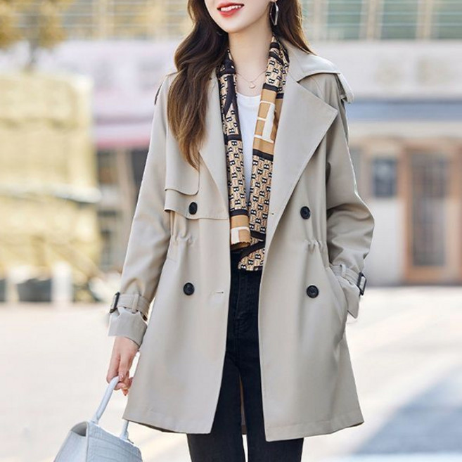 포플러앤씨 여성용 네트킨스 빅사이즈 트렌치 코트 P26SPCT120829