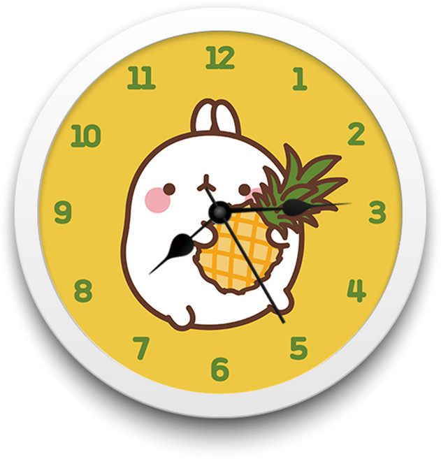 케이엠엘리 3D 몰랑 보석퍼즐 샤이닝 시계 만들기 세트 23.5cm 샤이닝 + 혼합형, 몰랑이와 파인애플, 1개