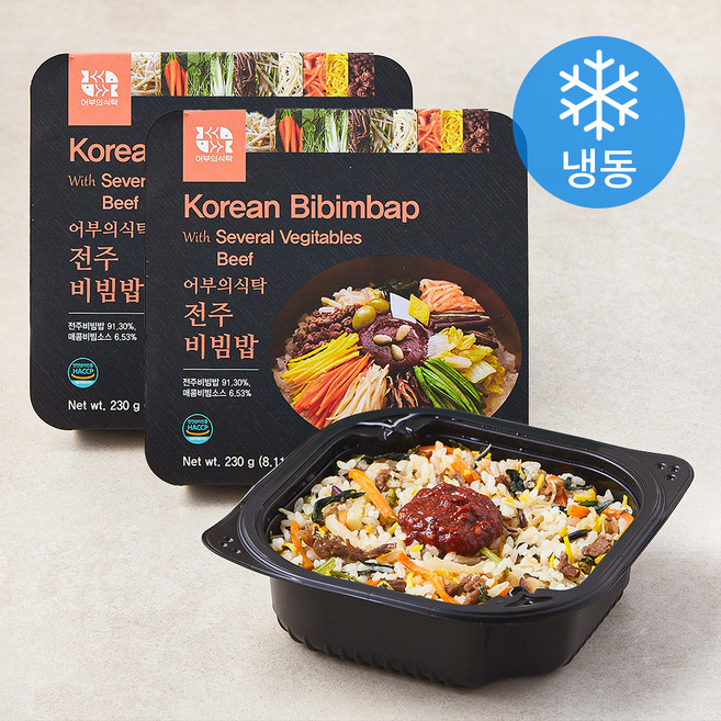 어부의식탁 전주 비빔밥 (냉동), 230g, 2개