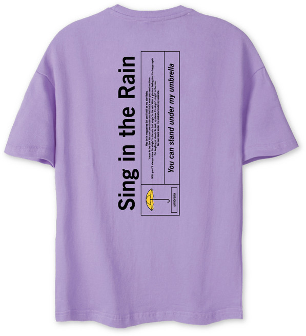 벤힛키즈 주니어용 통기성 In The Rain 라운드 반팔 티셔츠