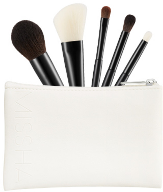 MISSHA Artistool系列 化妝刷具 5入組, 黑色, 1組