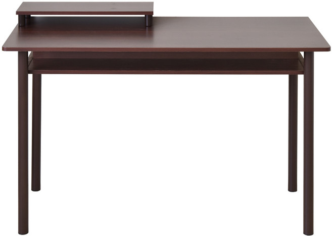 HOPMA 合馬家具 多功能巧收圓腳工作桌 E-D320BR-R, 胡桃木