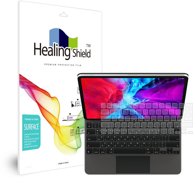힐링쉴드 태블릿PC 매직 키보드 자판 보호필름 2세트, 혼합색상