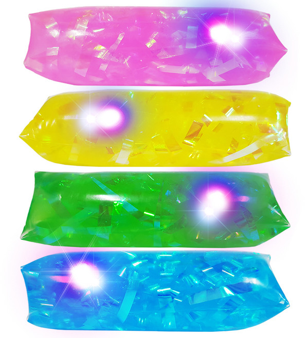 아가플러스 LED 워터스네이크 유아용 미끌이, 혼합색상, 250g, 4개