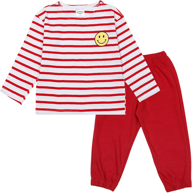 레인보우키즈 아동용 단가라 스마일 상하복 세트