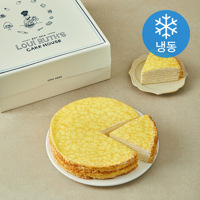 루이루스 밀크 크레이프 케이크 (냉동), 410g, 1개