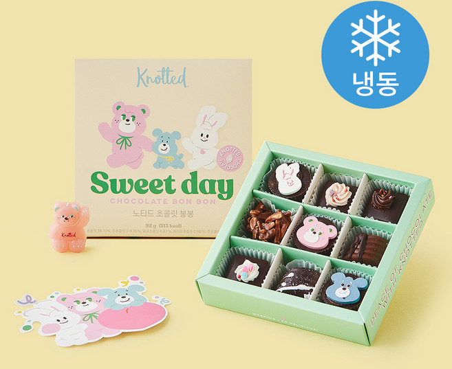 노티드 초콜릿 봉봉 (냉동), 92g, 1개