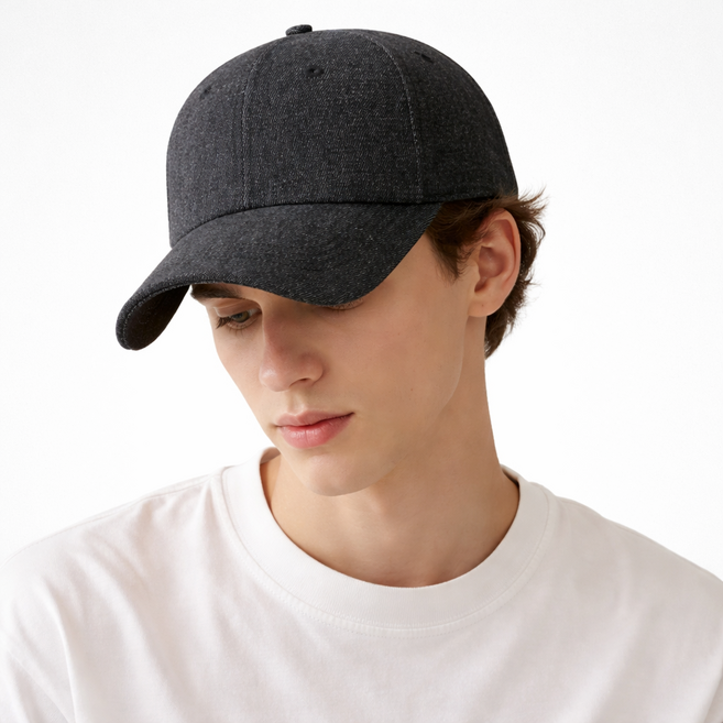 딥톡 심플 캐주얼 데님 야구모자 25DT1068