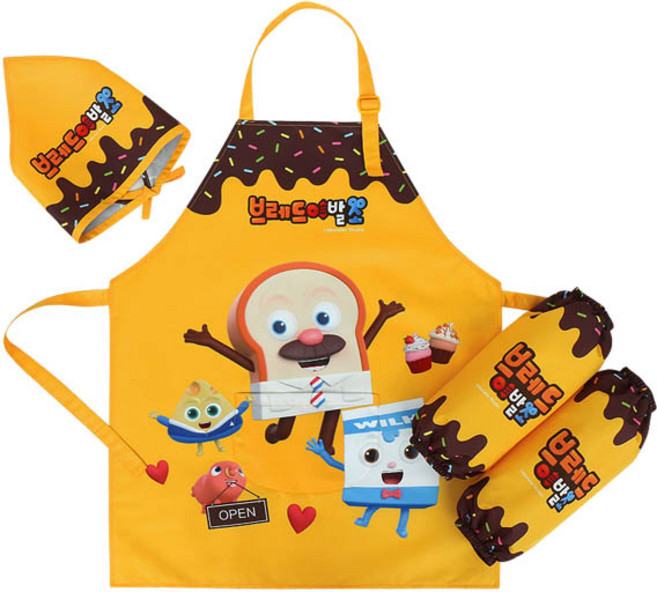 브레드이발소 퐁듀 토시 두건 3종 세트 PO019