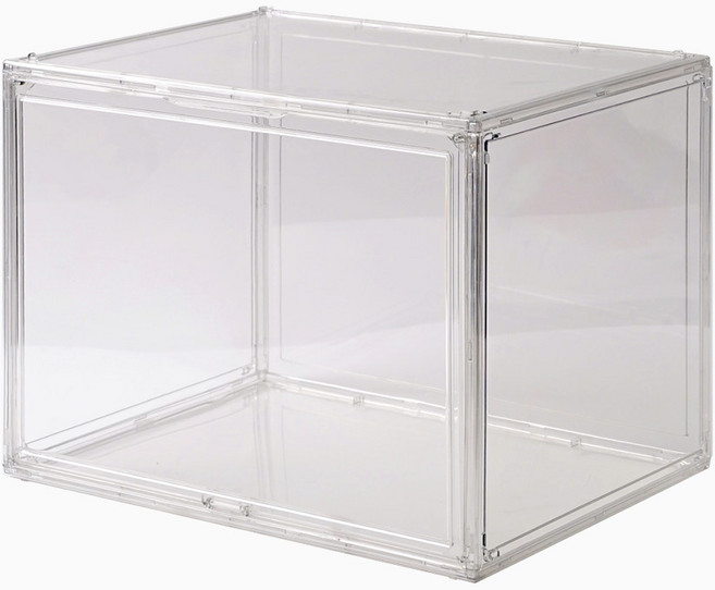 morningscent 화분 식물 온도 습도 유지 투명 조립식 케이스 다용도 장식장 아크릴 미니온실, 1개