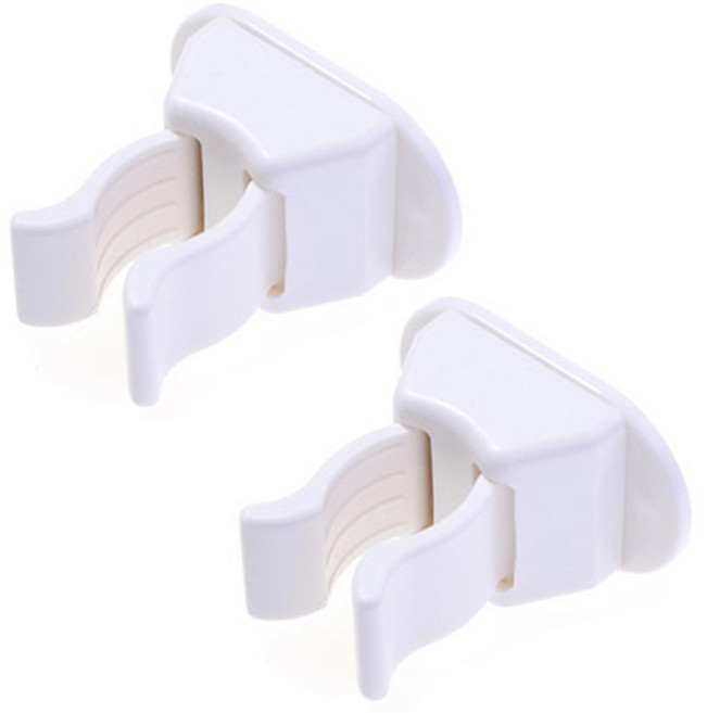 마이다락 청소도구 걸이, 화이트, 2개