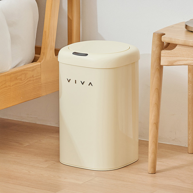 VISVIVA VIVA 感應式 D-Edge 垃圾桶, 1個, 黃色