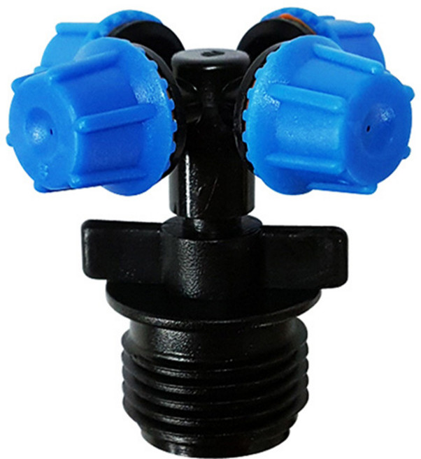 다농 안개분사 MIST 4방향노즐 DC-M17, 1개, 혼합색상