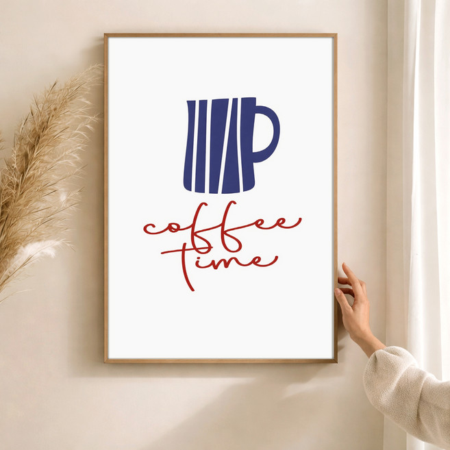 퍼니즈 홈 카페 포스터 커피타임