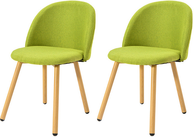 에그 인테리어 디자인 카페 식탁의자 소비자조립 2p, 그린PU, 2개