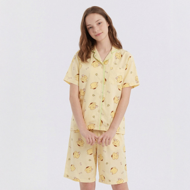 프리미에팜 산리오캐릭터즈 레이온 5부 파자마 상하의 세트