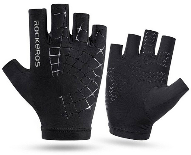 락브로스 멀티 아이스 자전거 장갑 S202, 블랙, 1개