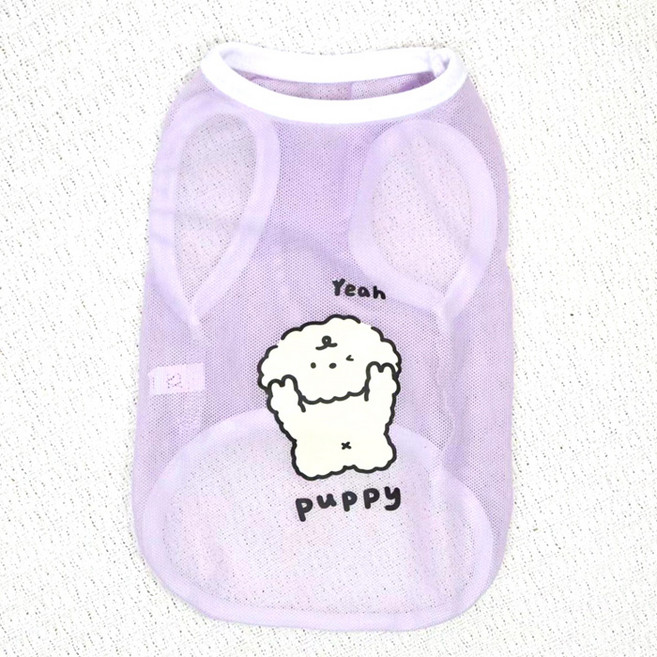 레드퍼피 반려동물 아임오케이 메쉬 쿨나시, 퍼플, 1개