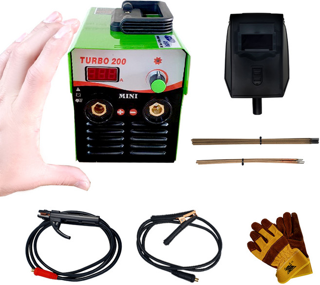 터보 200 아크 미니 용접기 실속형 세트, TURBO-200, 1세트