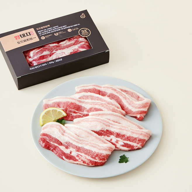 도드람 암퇘지 삼겹살 구이용 (냉장), 500g, 1개