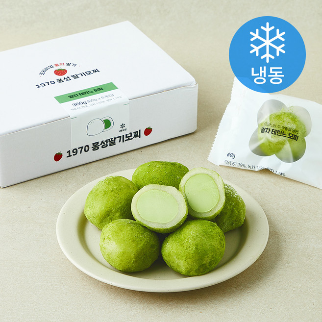 홍성딸기모찌 말차 테린느 모찌 (냉동), 60g, 1개, 6개입
