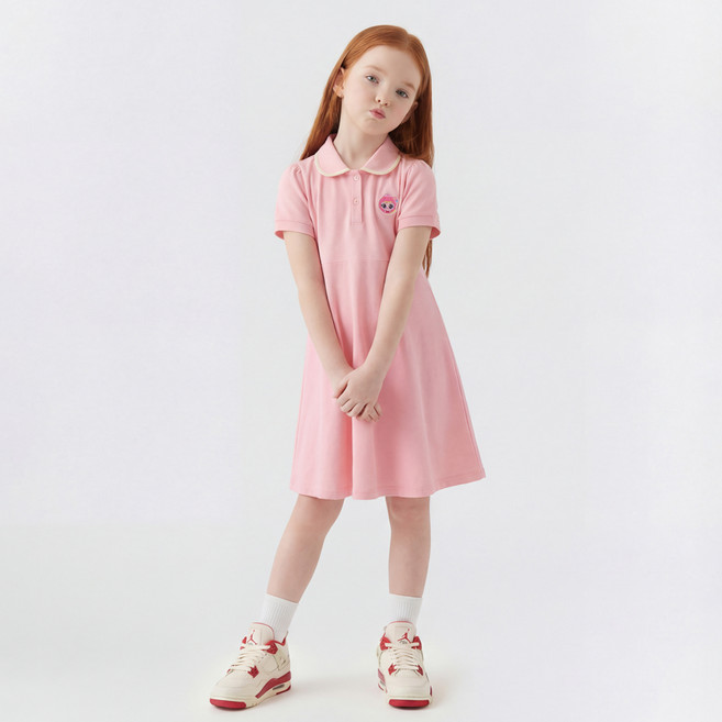 프리미에팜 아동용 캐치 티니핑 5부 반팔 원피스