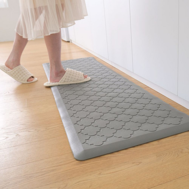 포시엘라 pvc 주방 싱크대 발매트 12T, 그레이, 1개