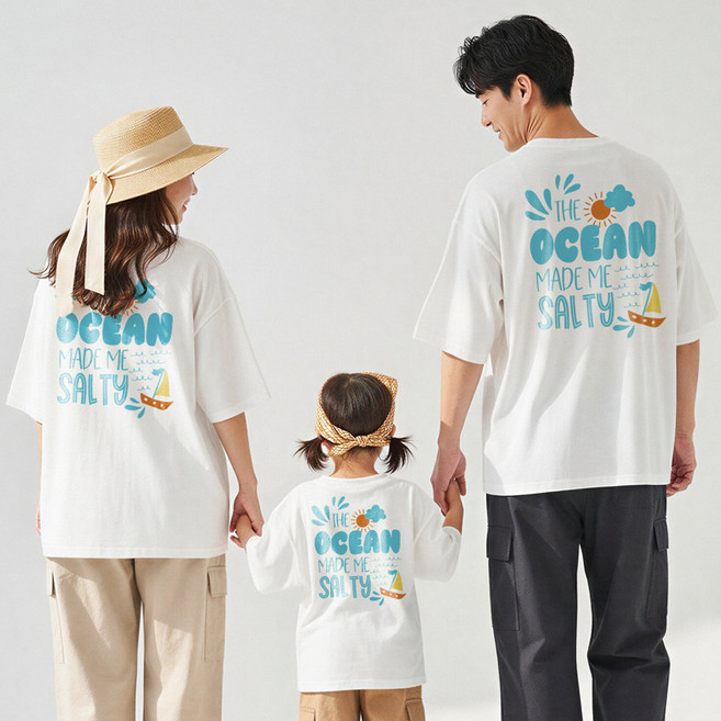 뉴욕꼬맹이 아동용 패밀리룩 반팔 티셔츠 W540