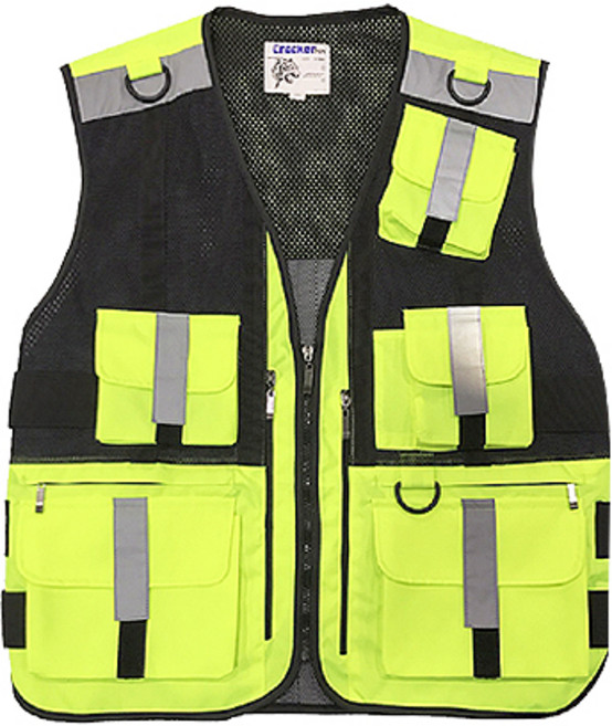 크래커 멀티 안전조끼 SW-3040, 형광, 1개