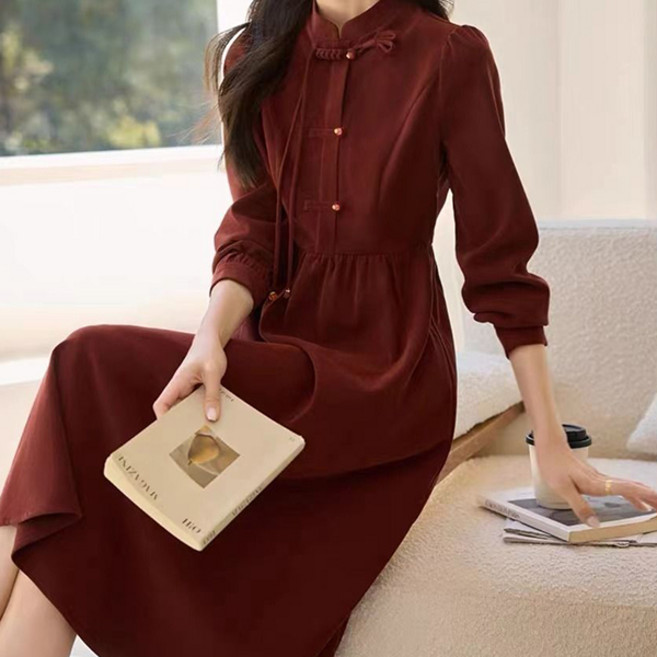 루나걸 여성용 토미브루 차이나카라 원피스 L26SPOPS012716