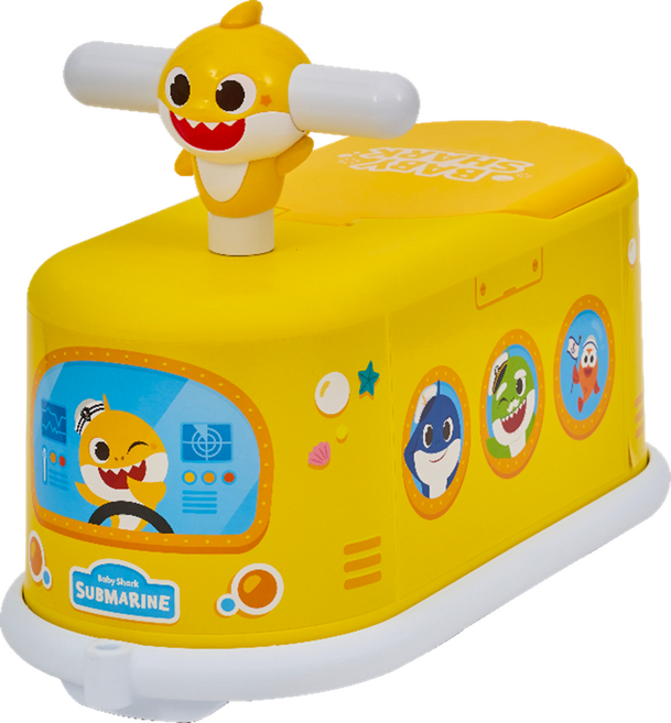 야야 핑크퐁 아기상어 롤링카, 노랑, 1개