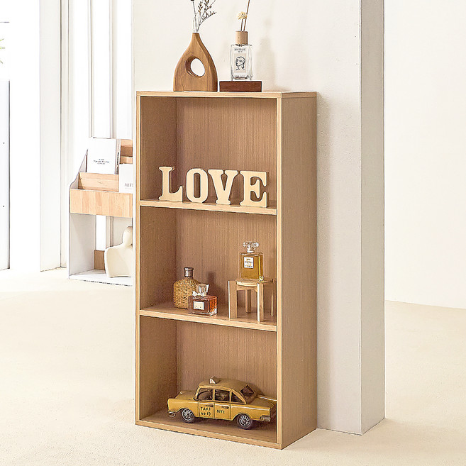 양지가구 공간박스 책장 500, 원색, 3단