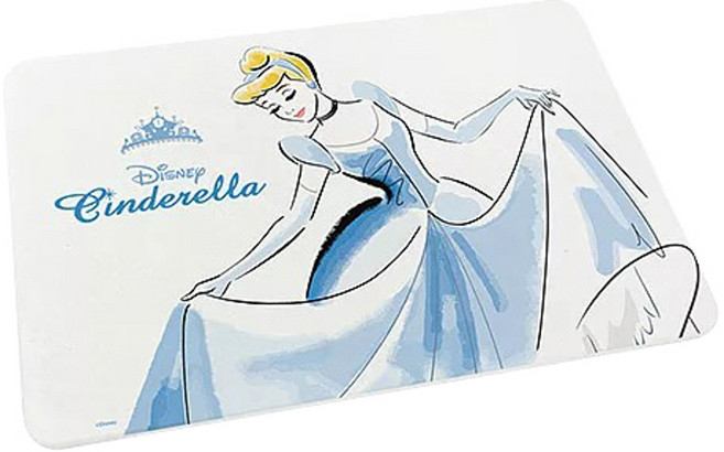 Disney 迪士尼 公主系列珪藻土地墊, 跳舞仙杜瑞拉 白色 + 藍色, 1個