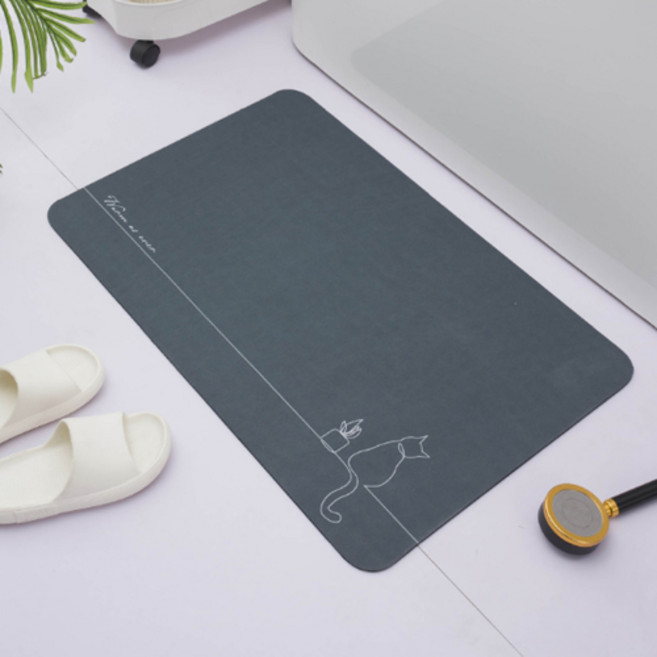 위더홈 슬림 라인 애니멀 다용도 매트, 다크