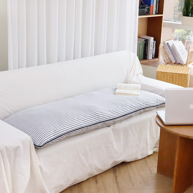 까사베르데 플로운 스트라이프 토퍼형 소파패드 4인