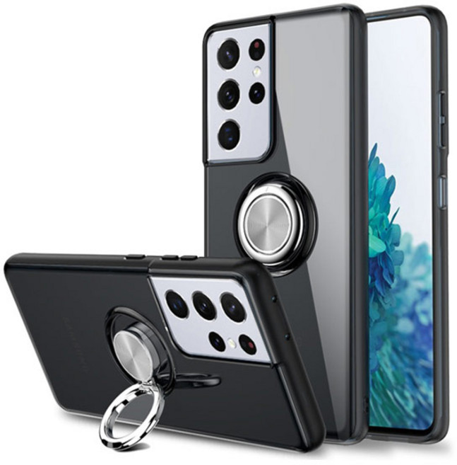 Onenough 透明指環支架軟殼手機殼