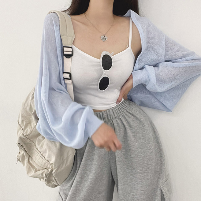 위드후이린 여성용 팔뚝커버 볼레로 가디건