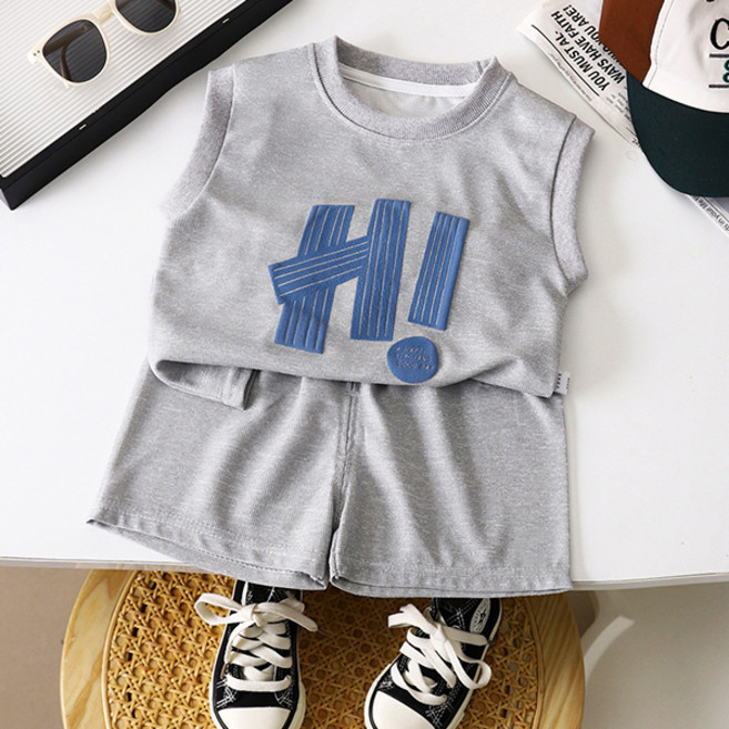 조이멀티 아동용 NEW 블루하이 민소매 반바지 상하의 세트