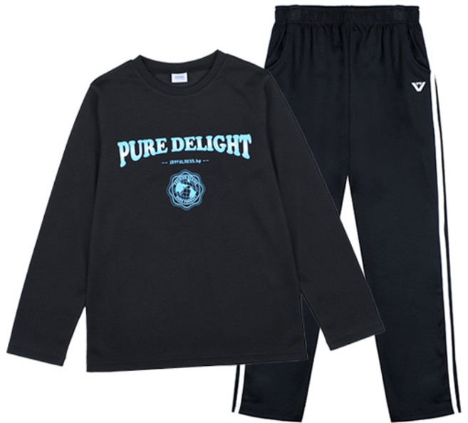 키스포 아동용 도니 2선 라인 상하의 세트