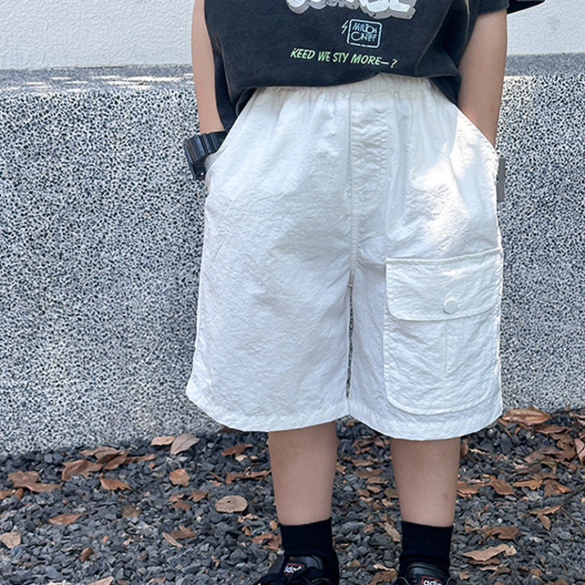 조이멀티 엠케이 아동용 버뮤다카고 바스락 5부 와샤 밴딩 반바지