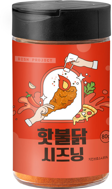 디쉬프로젝트 핫불닭 시즈닝, 80g, 1개