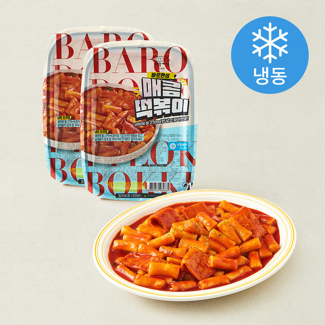 서울마님죽 바로완성 매콤떡볶이 (냉동), 580g, 2개