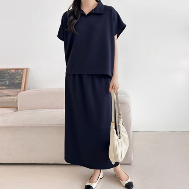 슈가펀 에시카 카라 상의 치마