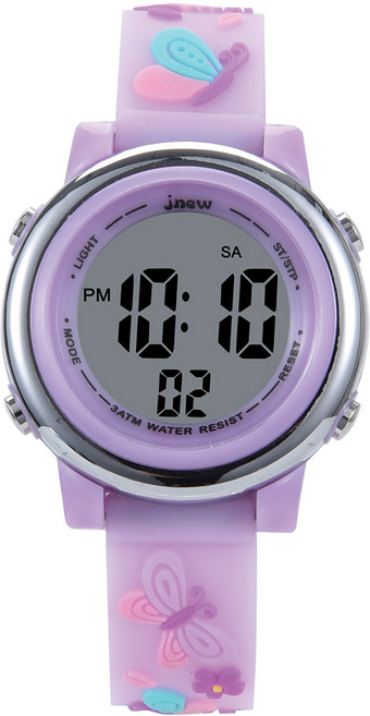 제이뉴 하이유니 아동용 팔랑나비 디지털 손목 시계