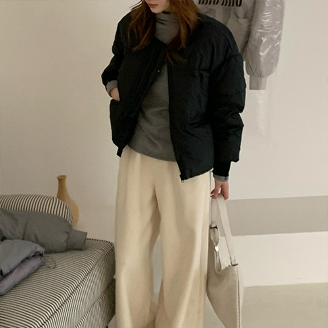 Fashion Flow 女款舒適簡約日常短版羽絨外套