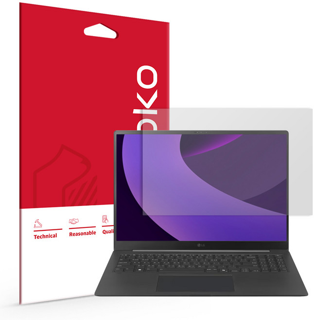 스코코 LG그램 Pro 16 2025 16Z90TR 지문방지 저반사 액정보호필름 세트, 1세트