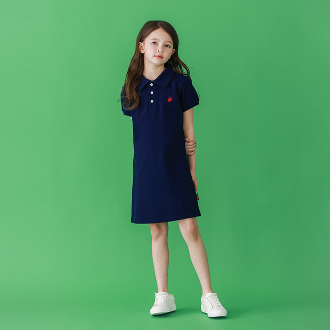 비버리힐스폴로클럽 여아용 클래식 PK 원피스
